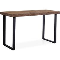 Mesa de estudio, escritorio o despacho, mesa de oficina, color madera salvaje y blanco, medidas: 120 cm (largo) x 60 cm (ancho) x 73 cm (alto) - details 8