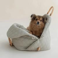 Bolso de mano de lujo para perro y gato, bolsa de transporte para coche, asiento elevador, estilo informal, nuevo - details 3