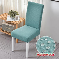 Cubierta de Silla Impermeable Coolazy para Sala de Comedor con Material de Spandex y Poliéster Removible y Elástica Estilo Jacquard con Cierre de Cordón - details 15