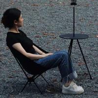 Silla plegable ligera de aleación de aluminio para acampar, silla portátil con respaldo, utilizada para senderismo y pesca al aire libre, 67x50x31cm - details 4