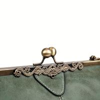 Bolso Cruzado Retro Chic para Mujer Cuero Sintético de Alta Calidad, Correa Desmontable, Color Sólido, Lining de Poliéster, Estilo Motocicleta - details 7