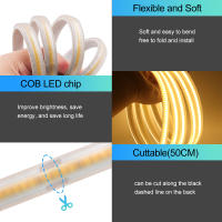 GAHADA Tuya Smart Wifi COB LED Strip Control de Aplicación Impermeable Cinta LED Flexible de 288LEDs/m - details 7