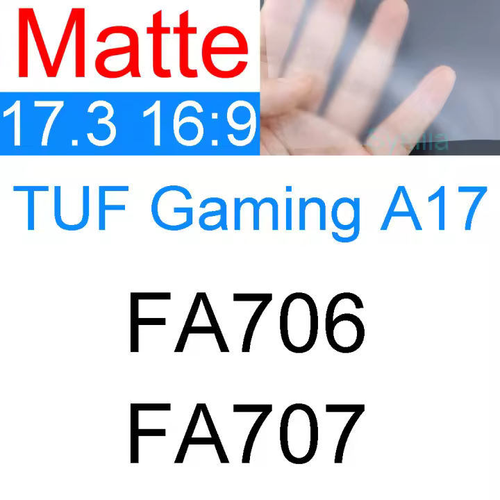 Protector de Pantalla para ASUS TUF Gaming A15 A16 A17 Dash F15 F17 FA507 FA617 FA707 Accesorios de Película de Piel Mate Transparente y Anticallos - 1