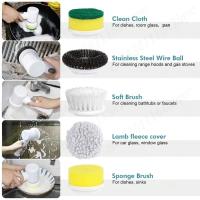 Cepillo de Limpieza Eléctrico Cepillo de Frotar Potente con 5 Cabezas Reemplazables para Baño y Cocina - details 5