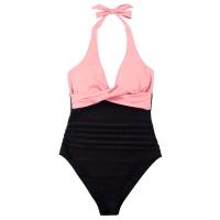 Circy Traje de Baño de Un Pie sin Espalda con Estampado de Leopardo Bikini de Encaje para Mujeres - details 13