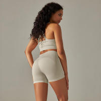 Conjunto de yoga para mujer, leggings y top de cintura alta, chándal sin costuras, tres conjuntos de entrenamiento para ropa de gimnasio - details 6