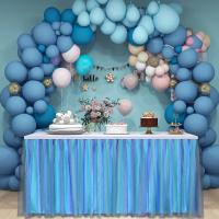 Mantel de Mesa Ajustable de Tul Diseño de Arcoíris Suave en Malla Ideal para Cumpleaños, Bodas - details 0