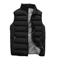 Chaleco acolchado de algodón para hombre, chaqueta gruesa sin mangas, cálida, otoño - details 3