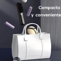 Control de temperatura de 3 niveles, cuidado de iones negativos, carga USB anti-quemaduras y pantalla LED Diseño portátil, plancha de pelo inalámbrica para mujeres, perfecta para regalos de hogar y viajes - details 2