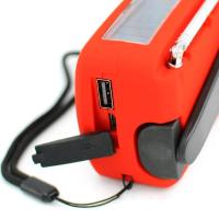 Radio portátil con dinamo solar AM/FM/NOAA con linterna L multifuncional y banco de energía para emergencias y - details 17
