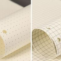 80 hojas A5 A6 A7 recambio de hojas sueltas revestimiento de papel rejilla celosía 6 agujeros recarga interior papel de carpeta en espiral lista de tareas - details 11