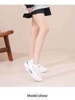 Zapatillas de deporte de suela gruesa para mujer, zapatos informales de malla transpirable con cierre de cordones, versátiles para temporada de otoño, 2025 - details 9