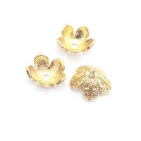 Tapas de Abalorios de Brasso Dorado 18K de Alta Calidad Accesorios de Joyería DIY para Collares y Pendientes - details 0