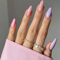 Uñas artificiales de estilo dulce extraíbles con pegamento, Gel de gelatina, regalo maravilloso para su esposa y novia - details 6