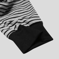 Pijama Para Hombre Con Rayas Camiseta De Cuello Redondo Manga Larga Cómodo Y Casual Ideal Para El Hogar Tallas S-3XL - details 12