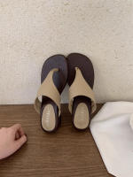 Chanclas de pinza francesas, ropa exterior de mujer 2025, nueva moda versátil estilo de hadas con falda, zapatillas de playa - details 15
