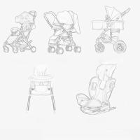 Cojín para cochecito de bebé con patrón de dibujos animados, cojín para asiento de bebé, forro para asiento, alfombrilla para cochecito de bebé, accesorios para cochecito - details 3
