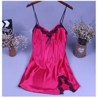 Camisón de satén chino para mujer, ropa de dormir Sexy, bata de baño de encaje, vestido de noche informal para el hogar, novedad de verano - details 15