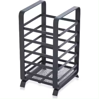 Comfortime Organizador de Cocina de Metal Negro Elegante y Versátil Gran Capacidad, Fácil de Limpiar, Duradero Ideal para Cocinas Modernas - 1