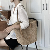 Bolso de ratán tejido para mujer, bolsa de hombro de gran capacidad para vacaciones en la playa, informal, a la moda - details 5