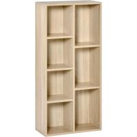 Estantería de Madera Rústica Marrón 7 Compartimentos para Libros, Archivos, Dormitorio, Oficina - details 9
