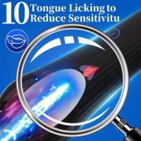 Leten masturbador para lamer la lengua masculina, mamada, orgasmo, masturbación, glande de 10 velocidades, masajeador vibratorio, entrenamiento de resistencia, Juguetes sexuales - details 1