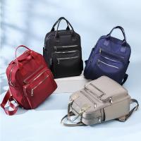 Yogodlns-mochila de gran capacidad para mujer, morral escolar de viaje para adolescentes, impermeable, Oxford, sencillo, color negro - details 1