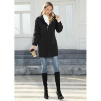 Parabrisas de terciopelo con capucha para mujer, chaqueta de longitud media, nuevo estilo, talla grande - details 1