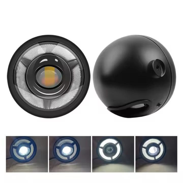 Conjunto de faros LED para motocicleta de 5,75 pulgadas de cerca y de lejos - 1