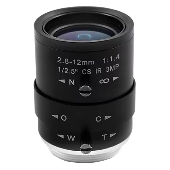Lente de cámara CCTV HD de 3MP, montaje de enfoque de Zoom Manual Varifocal, 2,8-12mm, para cámaras de seguridad industriales - 1