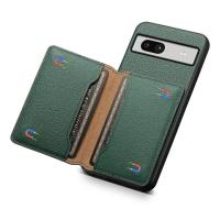 Para Google Pixel 7a Funda con ranuras para tarjetas Funda anticaída con textura de piel de becerro para teléfono - details 2