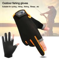 Guantes de pesca cómodos para deportes al aire libre, equipo de ciclismo de Fitness, guantes de medio dedo, guantes de ciclismo para conducir, guantes de pesca - details 2