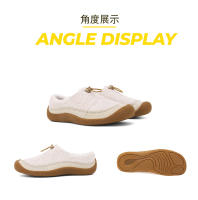 Zapatos de mujer con suela plana, cálidos y esponjosos para exteriores, zapatos casuales de algodón. - details 23