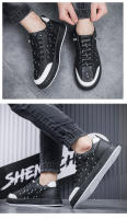 Nuevos zapatos de cuero informales, modernos y versátiles, zapatos de tabla de moda, zapatos Forrest Gump, mocasines con bloques de color - details 8