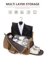 Caja de zapatos determinada del negocio de los hombres, bolso de viaje de la lona, ​​bolso del equipaje de los deportes - details 6