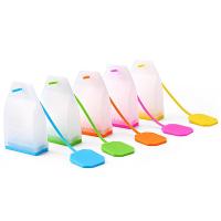Infusor de silicona con forma de bolsa, colador de té, difusor de filtro de hojas, accesorios de cocina, accesorios de tetera, Color aleatorio, PC - details 4