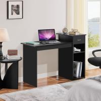 Mesa de Ordenador con Estantería 112x50x82cm Escritorio con Cajon para Computadora Escritorio Oficina Despacho Moderno Blanco - details 12
