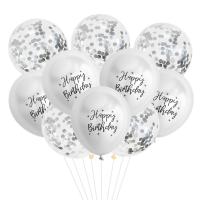 Globos de látex con patrón metálico, decoración de confeti para fiesta de cumpleaños, Baby Shower, 10 piezas, 12 pulgadas - details 1