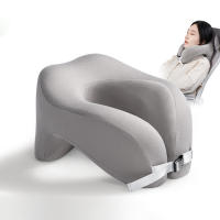 Almohada de espuma viscoelástica en forma de U, soporte cervical puro para dormir en avión, oficina, almohadas para el cuello - details 0