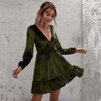 Elegante Vestido de Manga Larga para Mujer Primavera Otoño 2025 Cuello en V Moda - details 9