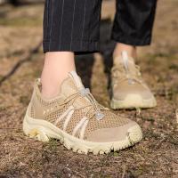 Zapatos de senderismo de montaña para hombre y mujer, zapatillas deportivas transpirables para caza, talla grande 36-46, verano - details 2