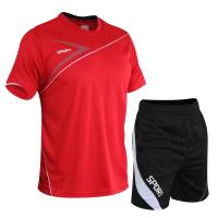 Conjunto deportivo ultrafino y transpirable, pantalones cortos de manga corta, cómodos y holgados, secado rápido, novedad - details 11