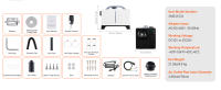 SucceBuy Calentador diésel de 5-8 KW, Calentador de Aire diésel portátil con Control Remoto y Pantalla LCD, Calentamiento rápido de Bajo Ruido para Camión, Furgoneta, RV, Remolque, Camper - details 1
