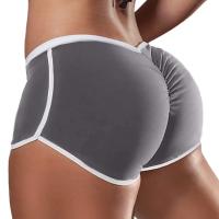 Pantalones cortos deportivos informales para mujer, pantalones cortos deportivos de cintura baja de color sólido sexys de gran tamaño para correr, pantalones cortos ajustados para levantar la cadera - details 0