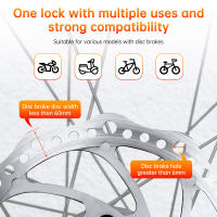 Anchtek-candado de disco para motocicleta, cerradura de rueda de bicicleta, impermeable, con alarma, antirrobo, 120dB - details 7