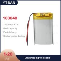 Batería recargable de polímero de litio para lámpara de Camping, masajeador de Audio, 3,7 V, 103048, 1400mAh - details 0