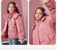 Abrigo de invierno cálido y grueso para niñas, chaqueta con capucha, estampado completo, prendas de vestir exteriores para niños, Parkas acolchadas de algodón para adolescentes - details 8