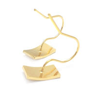 Ganchos de Pendientes de Estrella de Bronce de Alta Calidad Diy Joyería Hazte Tú Samex 18K Oro Color Brass Accesorios de Collar y Pendientes para Mujeres - details 16