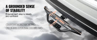 SucceBuy Escalón de enganche para receptor de 2", capacidad de carga de 350 libras, construcción de acero, protector de parachoques trasero con bloqueo de pasador, ajuste universal para camioneta SUV, remolque - details 3