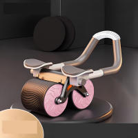Ruedas de rodillo de ejercicio de rebote automático, equipo de fitness para entrenamiento de fuerza central, gimnasio en casa, equipo de fitness con alfombrilla para arrodillarse, ruedas de - details 3